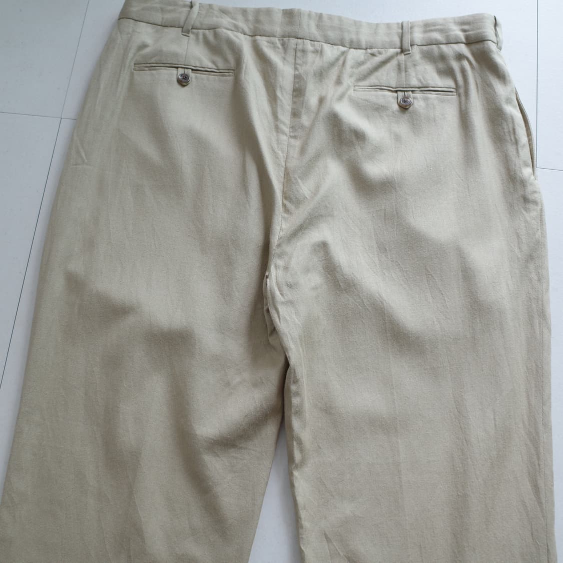 90s 폴로 골프 헤링본 HBT 투턱 실크 슬랙스 팬츠 상품이미지9