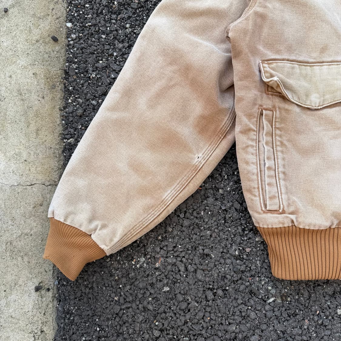 빈티지 칼하트 J165 BRN 워크 자켓 M 상품이미지4