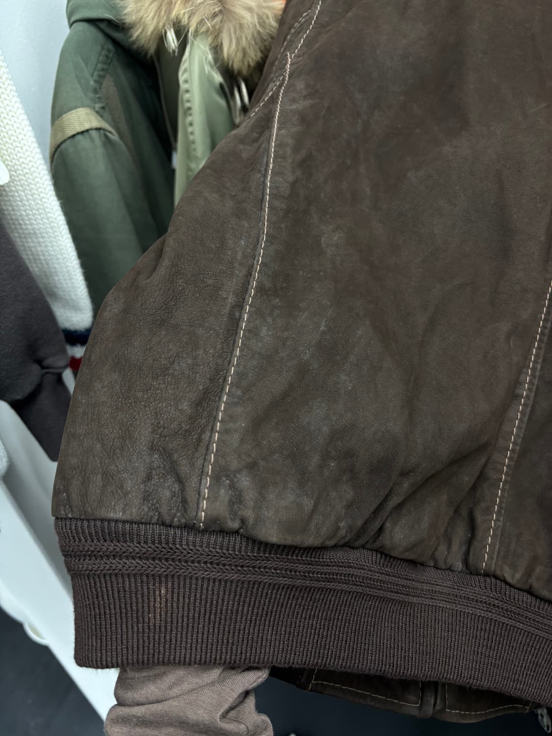 팀버랜드 제뉴인 레더 봄버 자켓 상품이미지9