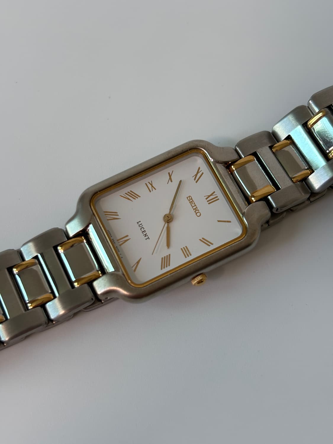1990s Lucent Roman Index Square Quartz 상품이미지4