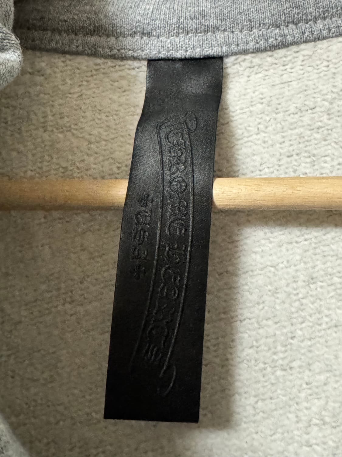 크롬하츠 레더패치 페이퍼 잼 하프집업 그레이 상품이미지5