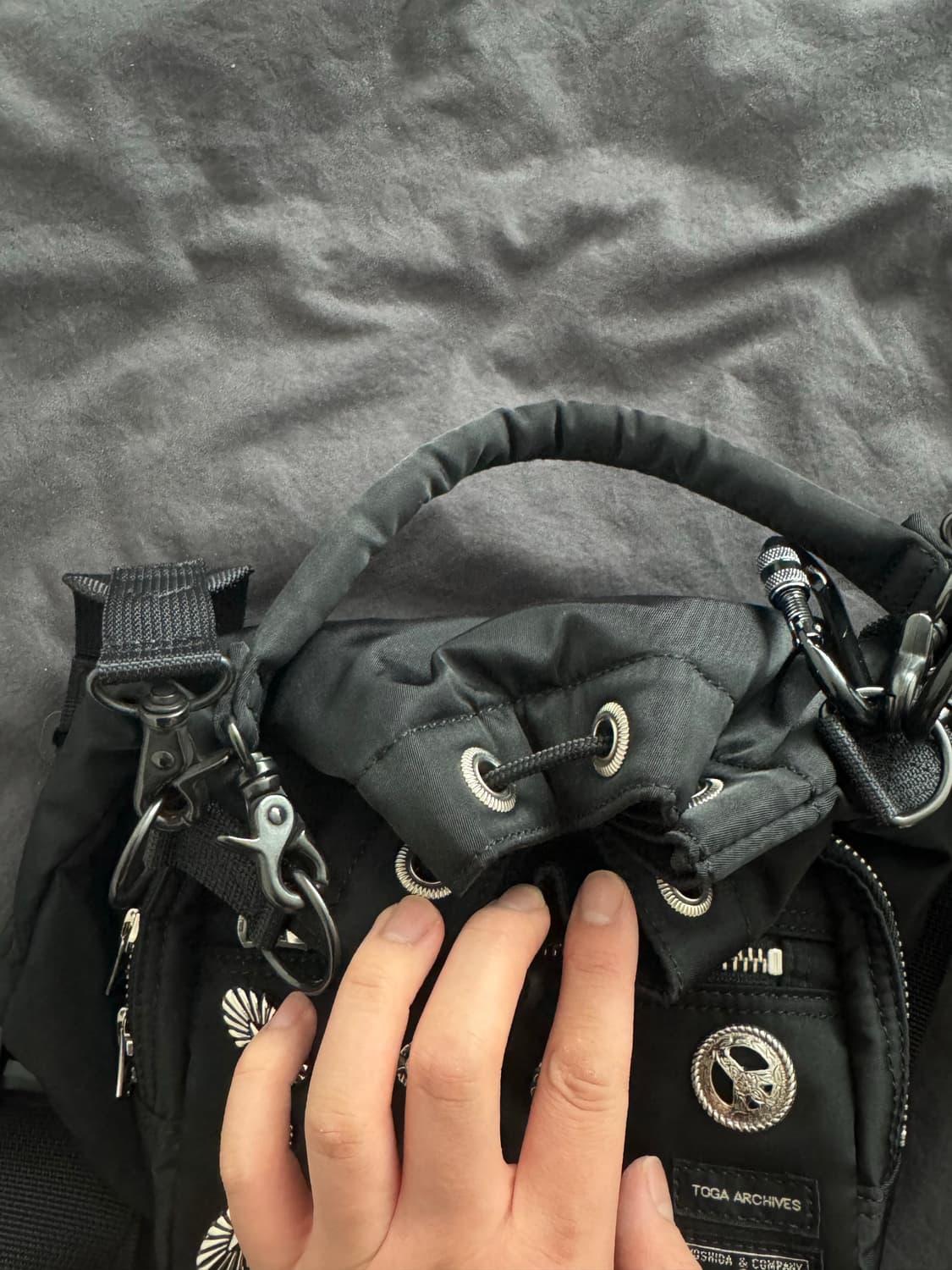 (네고가능)포터 토가 벌룬삭 백 (블랙) 상품이미지3