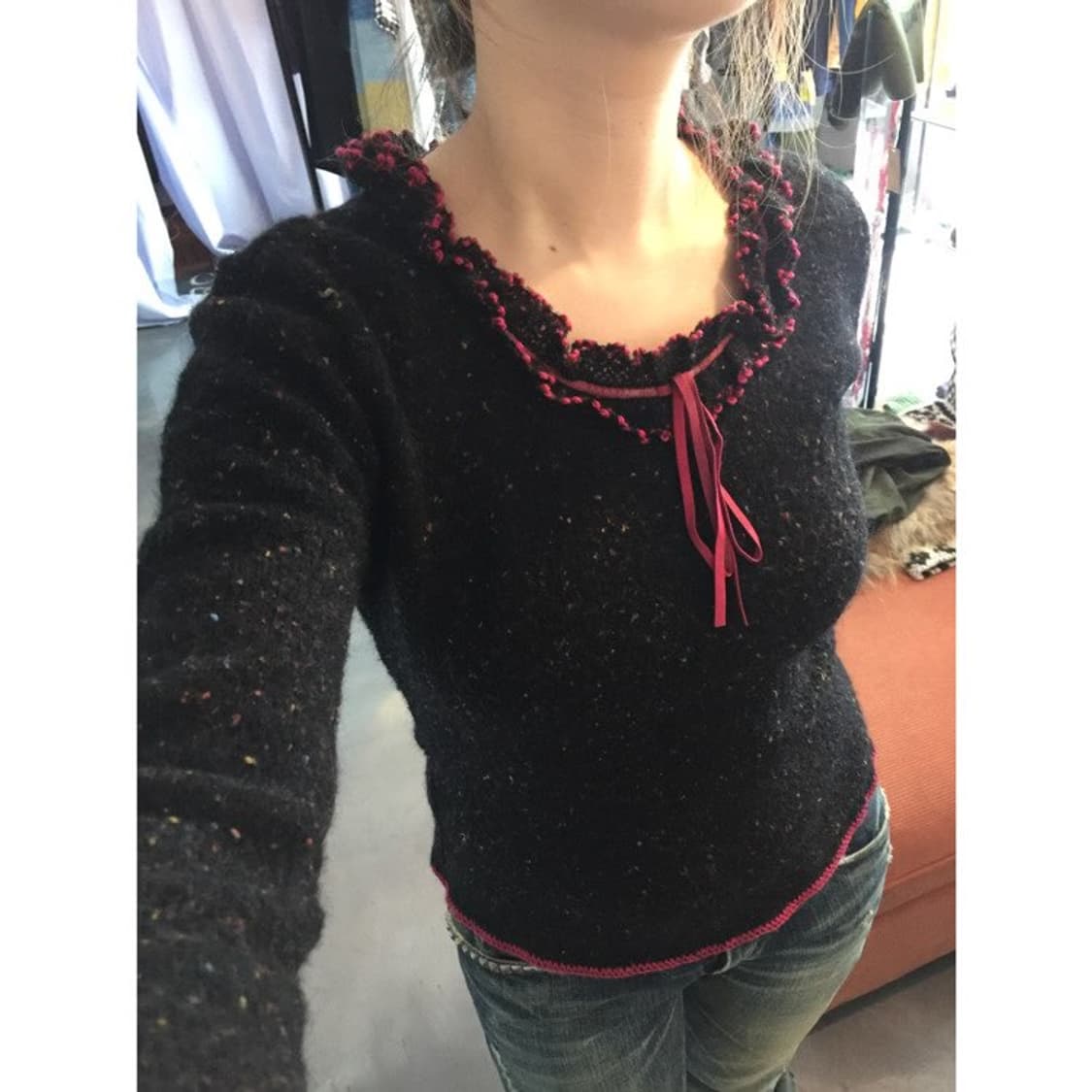 LEST ROSE   pink ribbon knit 상품이미지6
