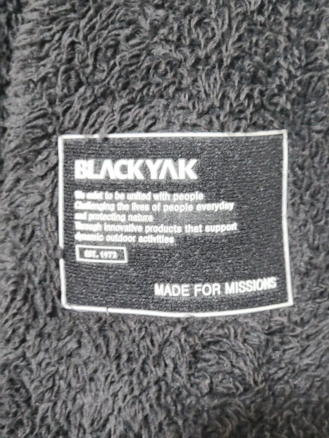 (100) 블랙야크 플리스 점퍼 검정 뽀글이 후리스 자켓  상품이미지4