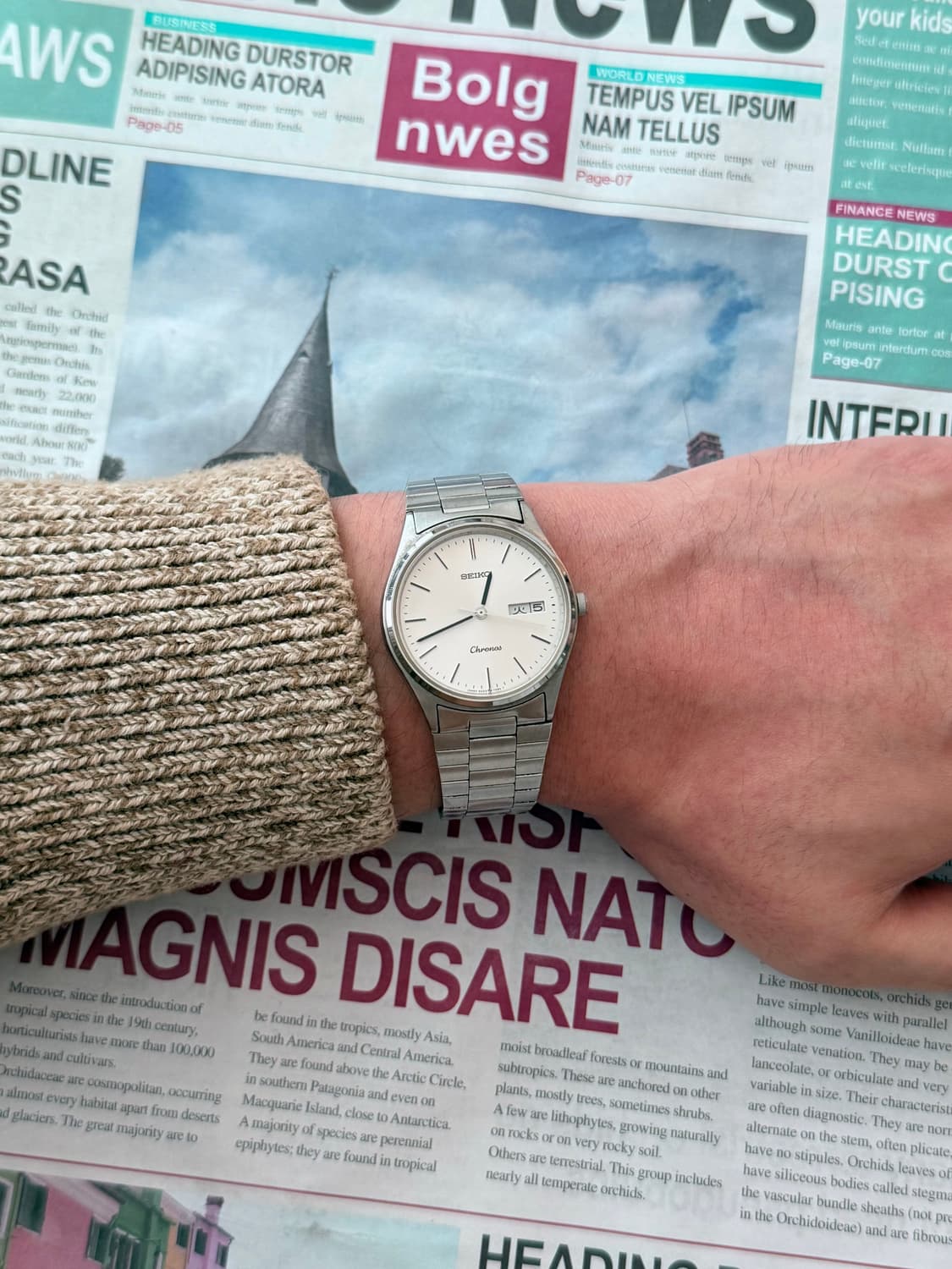 Seiko 세이코 Chronos Quartz Day-Date 상품이미지6