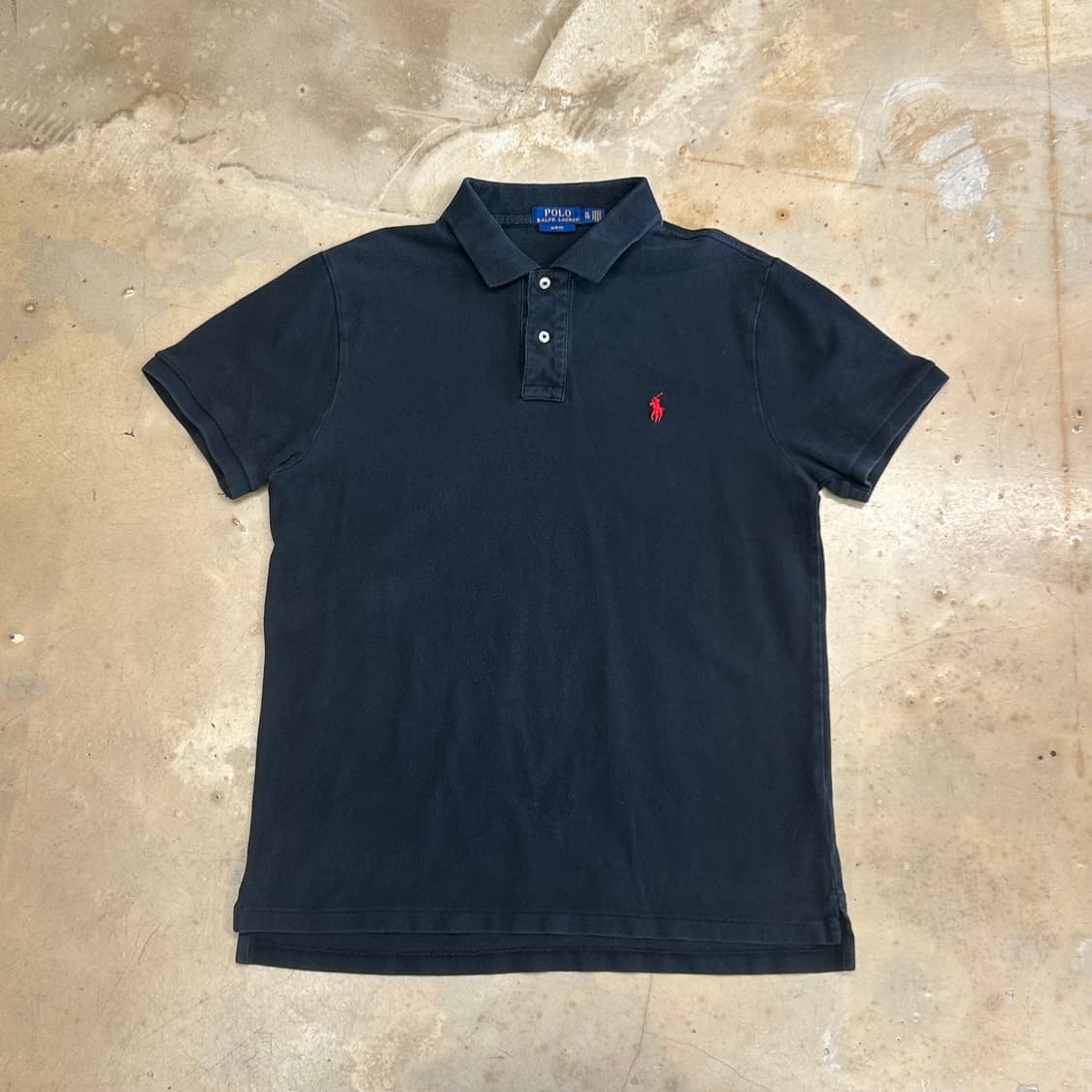 XL 폴로랄프로렌 슬림핏 블랙 카라 반팔티 상품이미지2