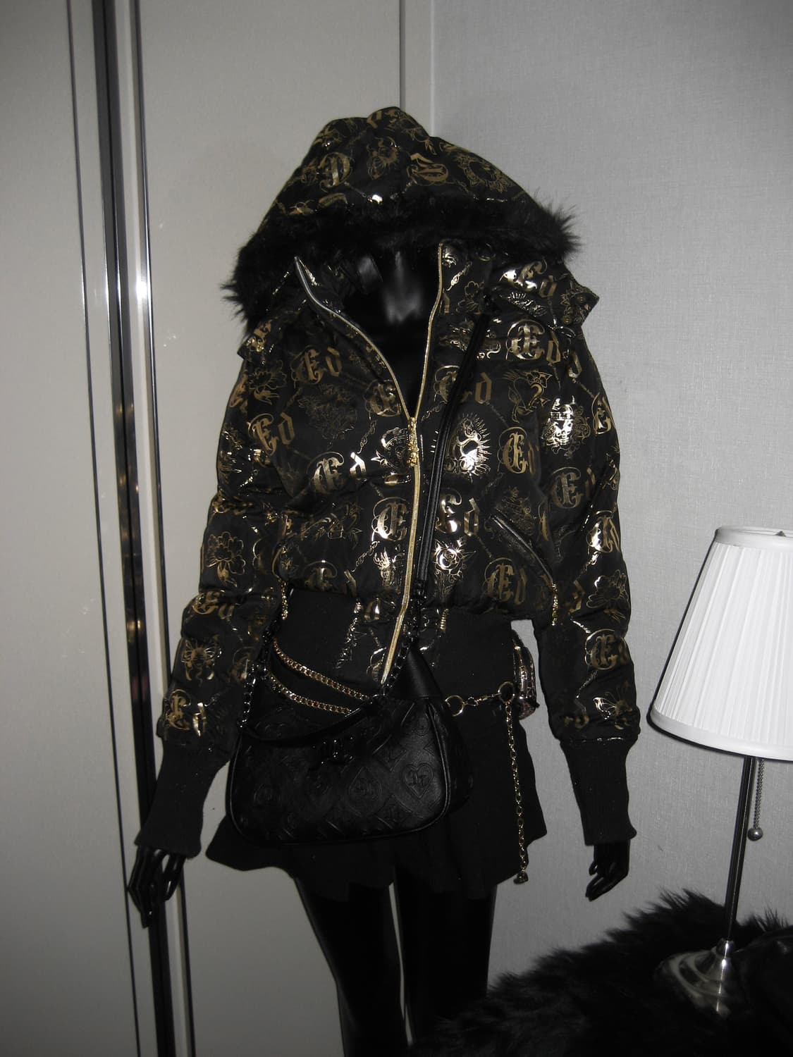 오네갸루 펑크 레드페퍼 플리츠 스커트 치마 상품이미지5