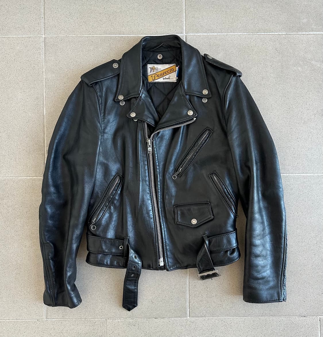 빈티지 쇼트 퍼펙토 라이더 자켓 상품이미지1