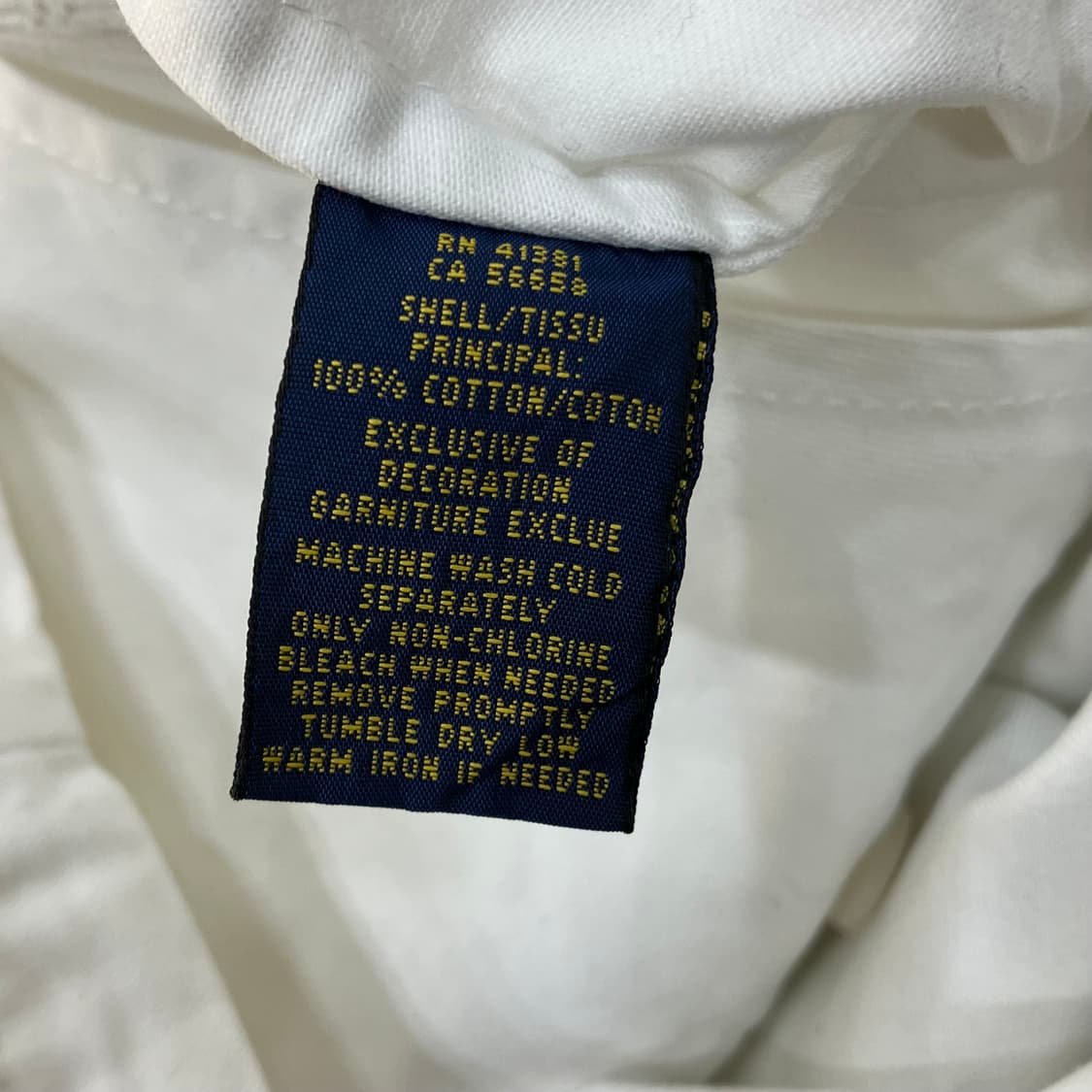 폴로 랄프로렌 화이트 코튼 자켓 M 상품이미지7