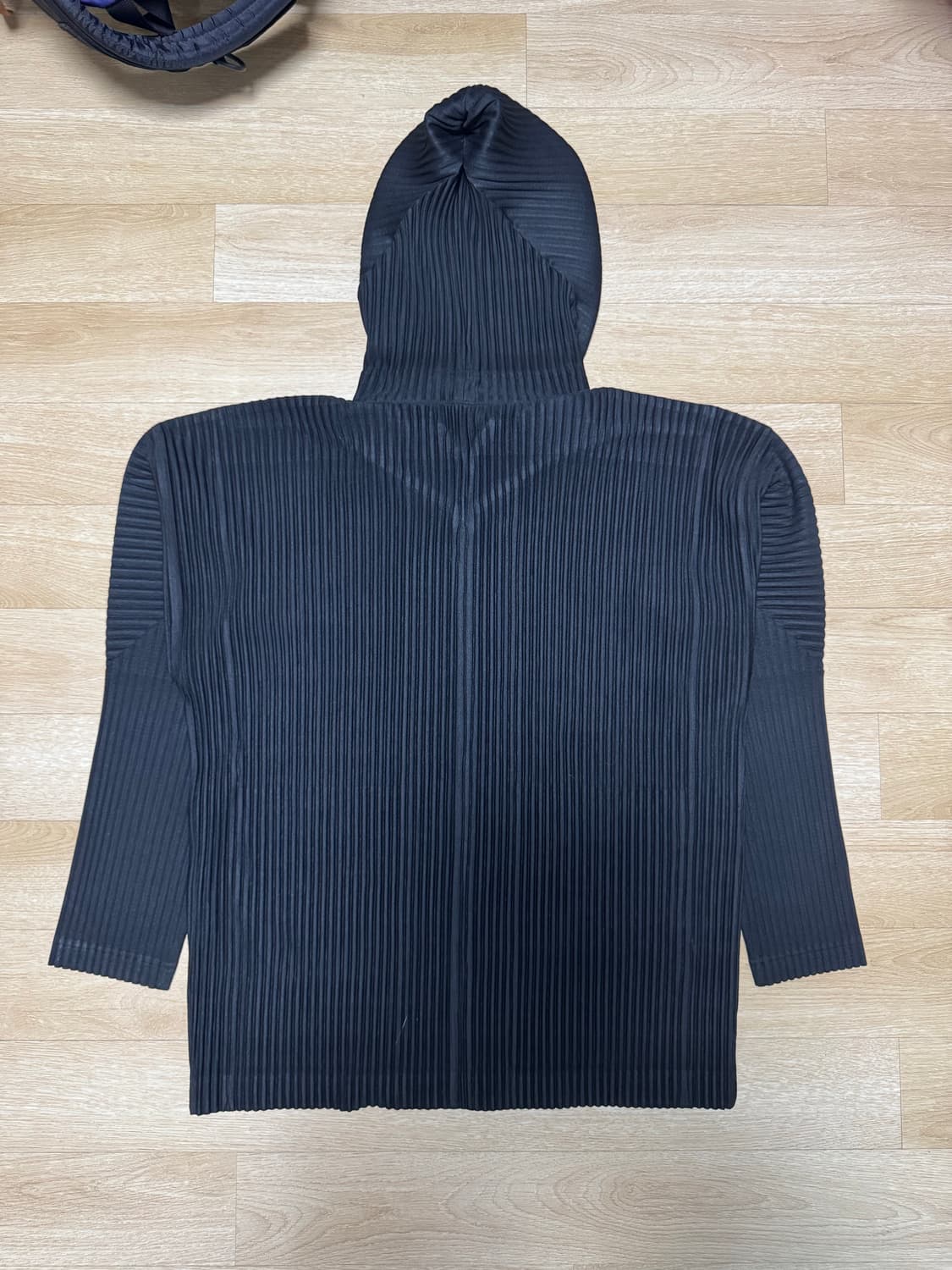 옴므플리세 후드집업 3사이즈 블랙 상품이미지6