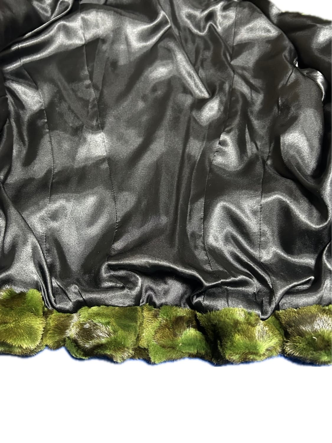 (희귀매물) 빈티지 파이톤패턴 그린 밍크퍼자켓 상품이미지4