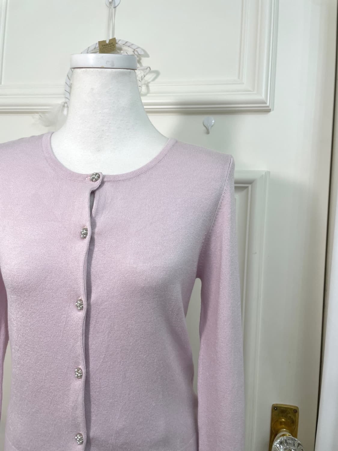 pink lavender cubic button slim cardigan 상품이미지7