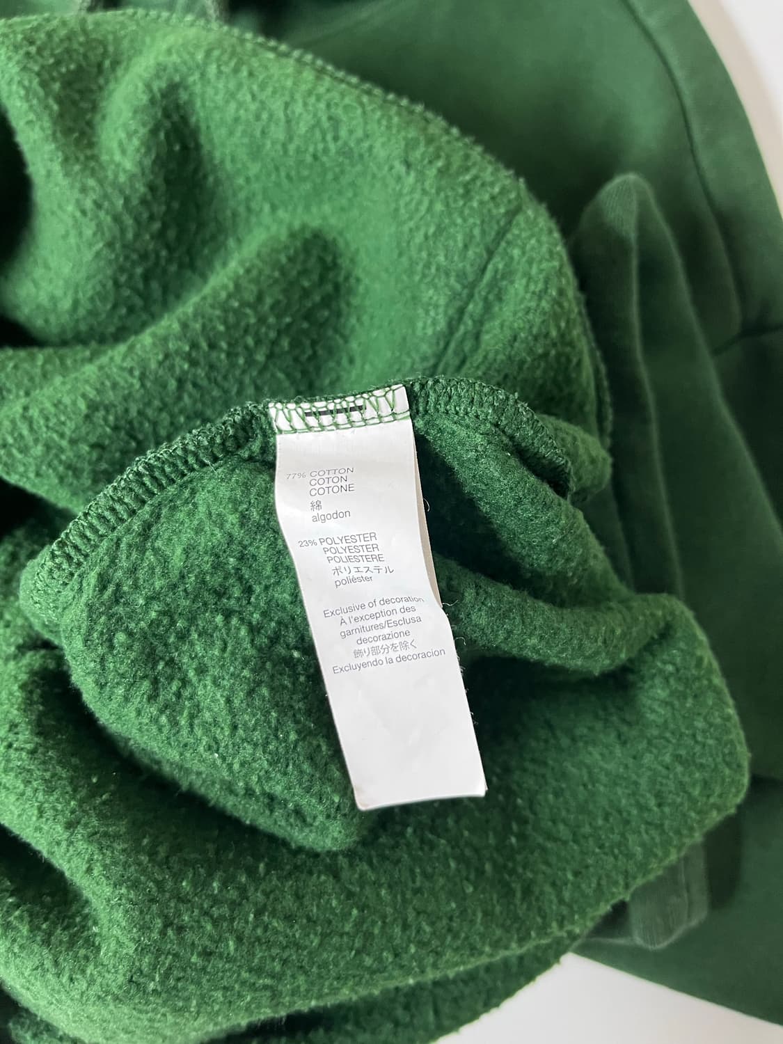 M) 갭 딥그린 기모 후드티 상품이미지4