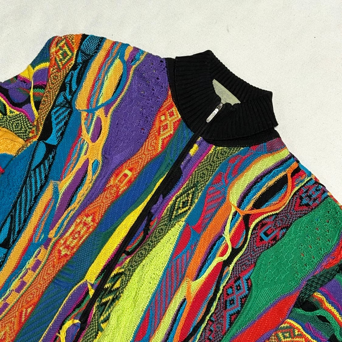 S 쿠지 케이블 하프집업 니트 상품이미지1