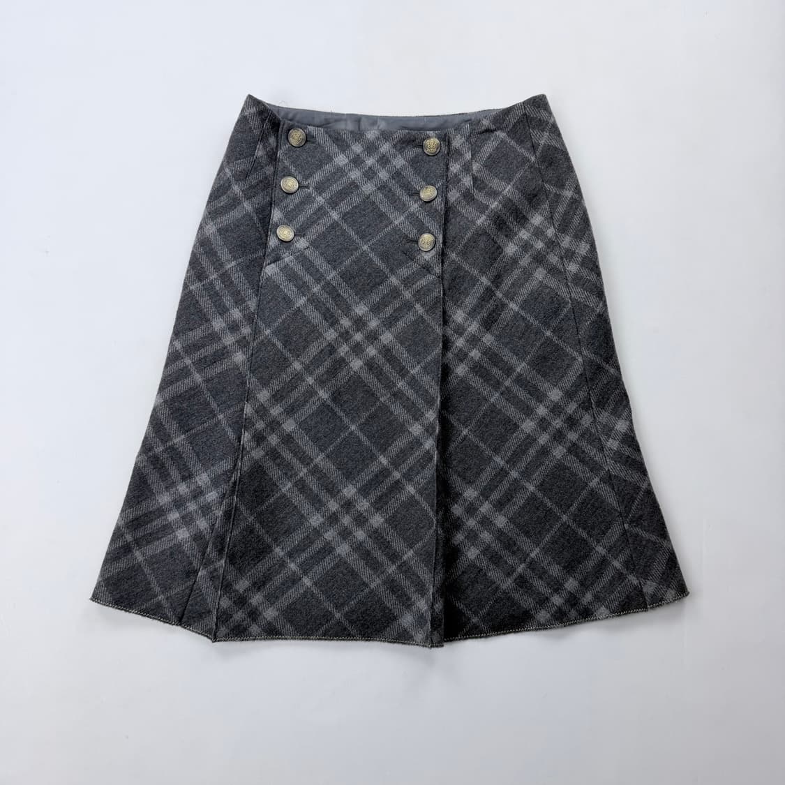 꼼사데모드 울 체크 미니스커트 상품이미지1