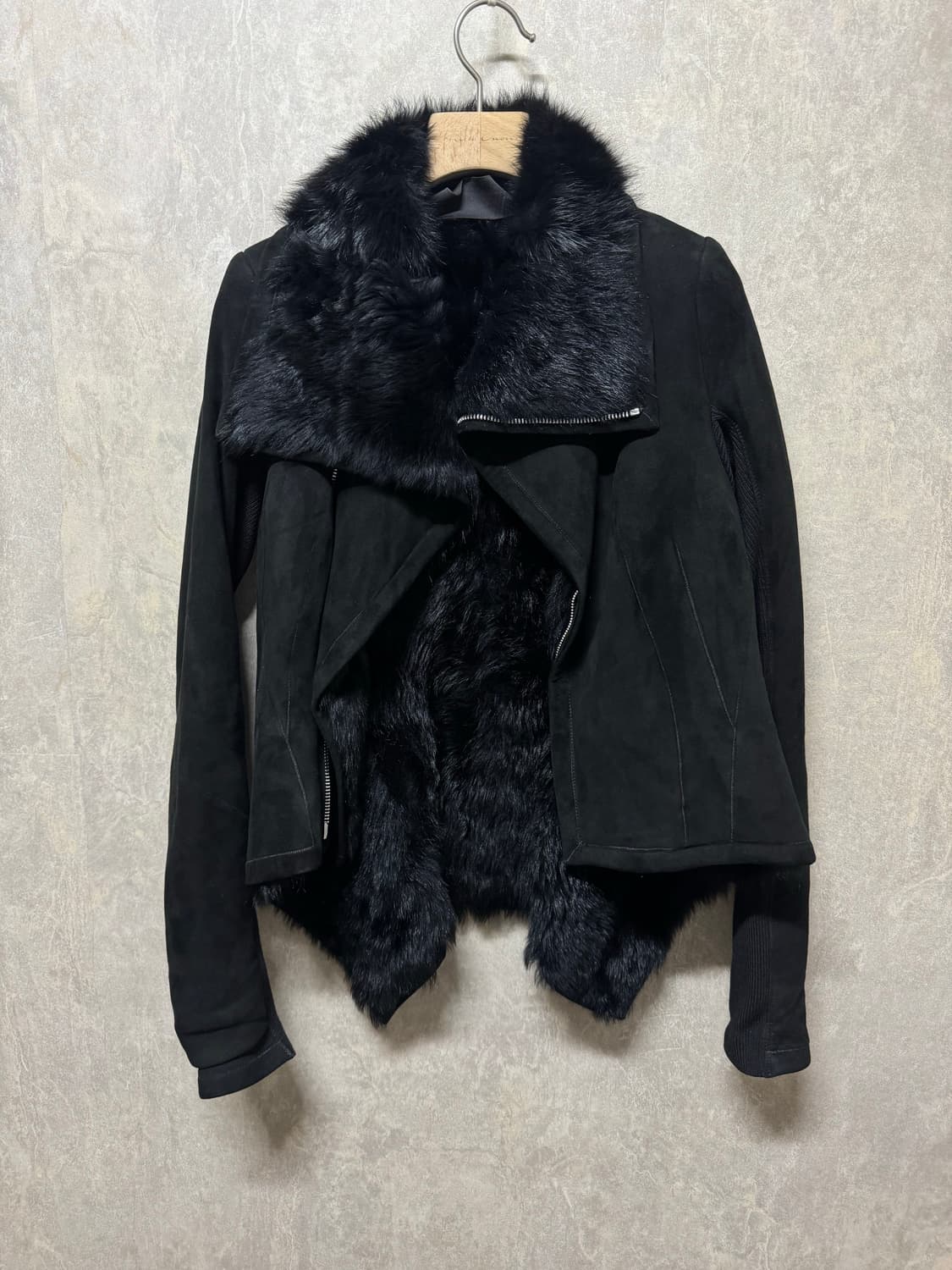 42 / 릭오웬스 퍼 레더 무스탕 자켓 상품이미지3