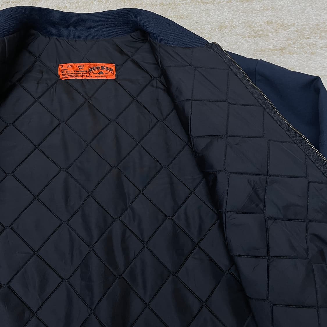 [L] 80s RedKap 레드캡 퀼팅 워크 봄버 자켓  상품이미지4