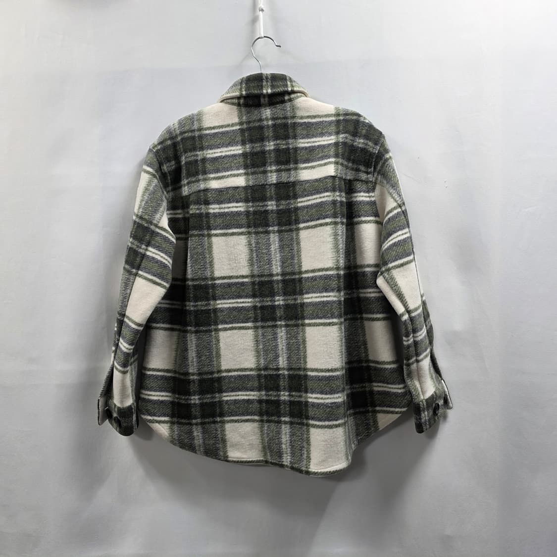 1796 코오롱스포츠 여성 체크 플리스 셔켓 90  RFID 상품이미지2