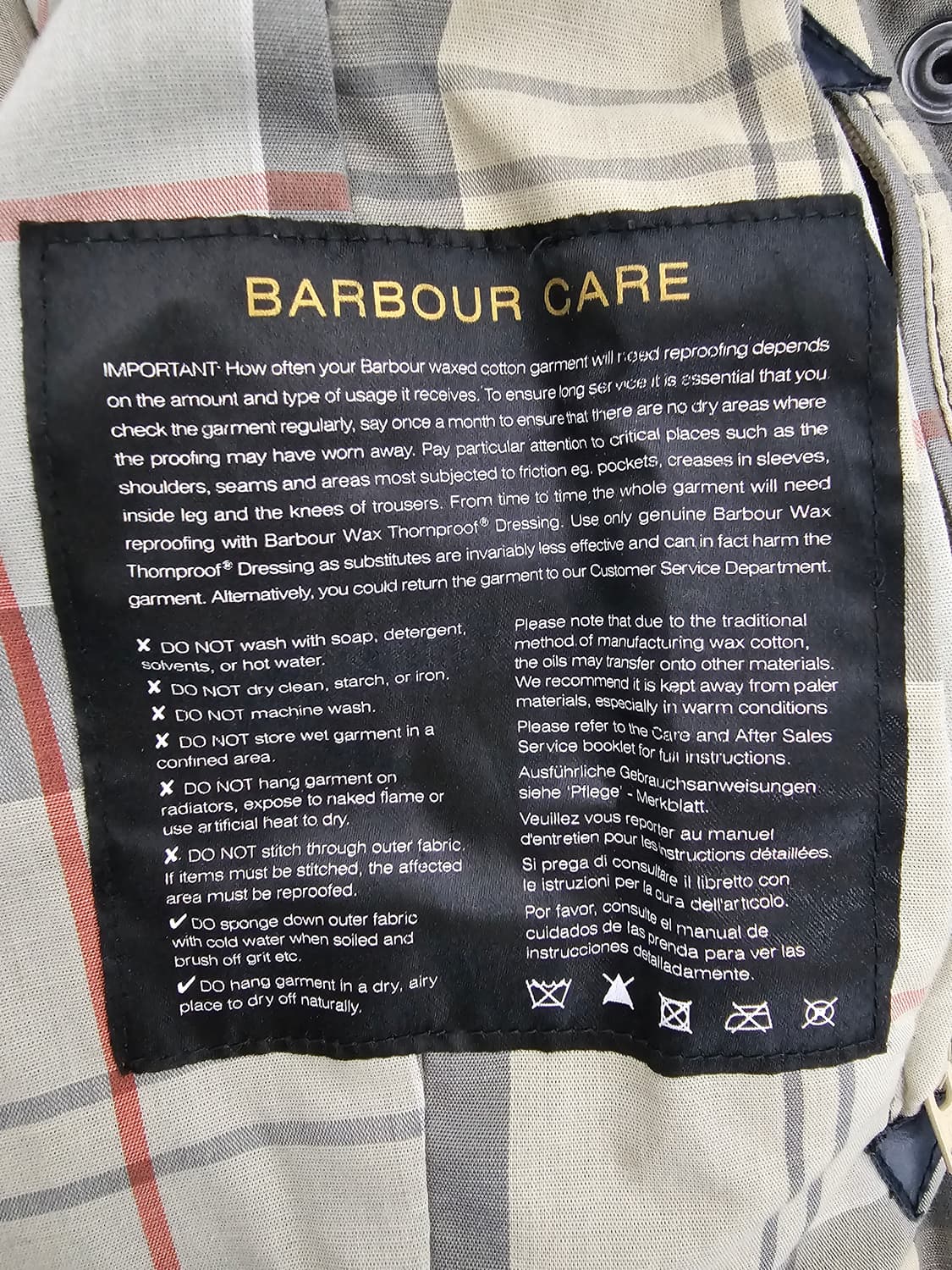 바버 여성 비드넬 왁스자켓 6 상품이미지4