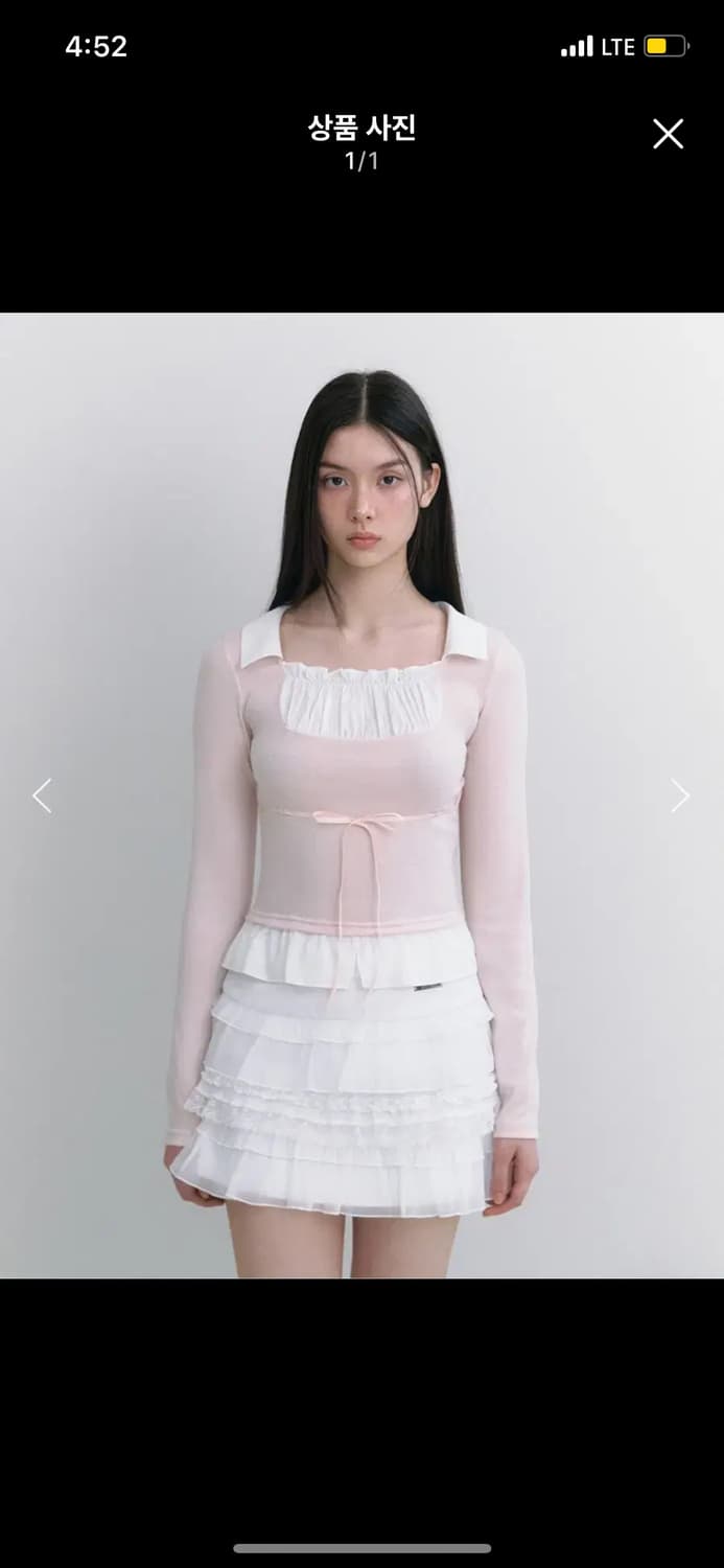 낫유어로즈 클레어탑 핑크 상품이미지1