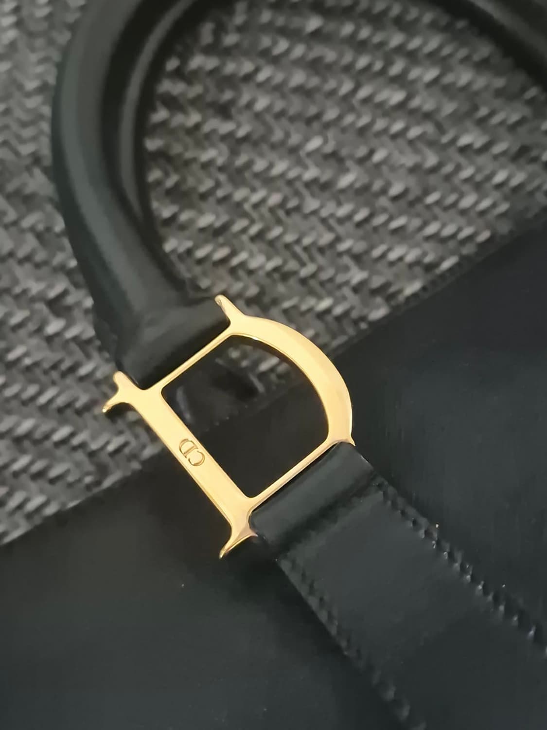 디올(DIOR) D링 레더 블랙 보스턴백 토트백 빈티지가방 상품이미지8