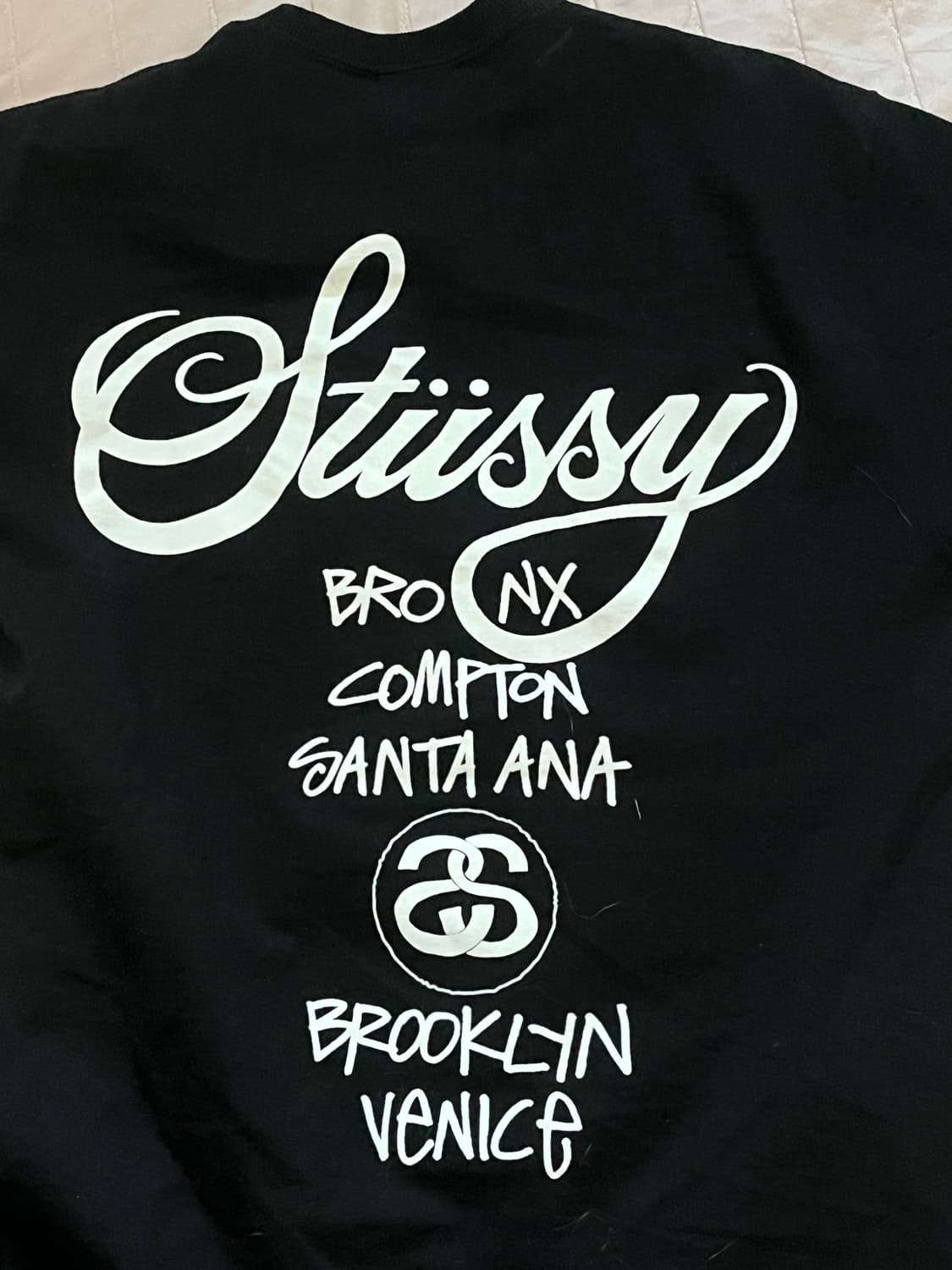 스투시 월드투어 티셔츠 반팔 블랙 상품이미지3