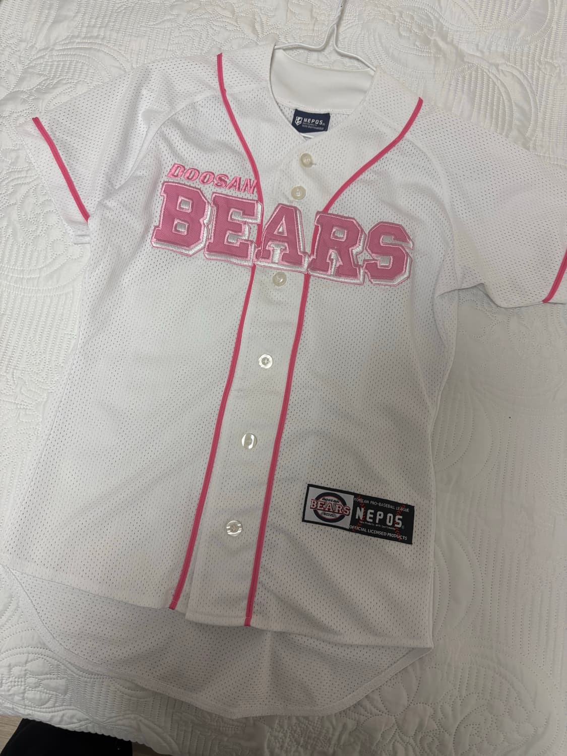 두산베어스 핑크 유니폼 상품이미지1