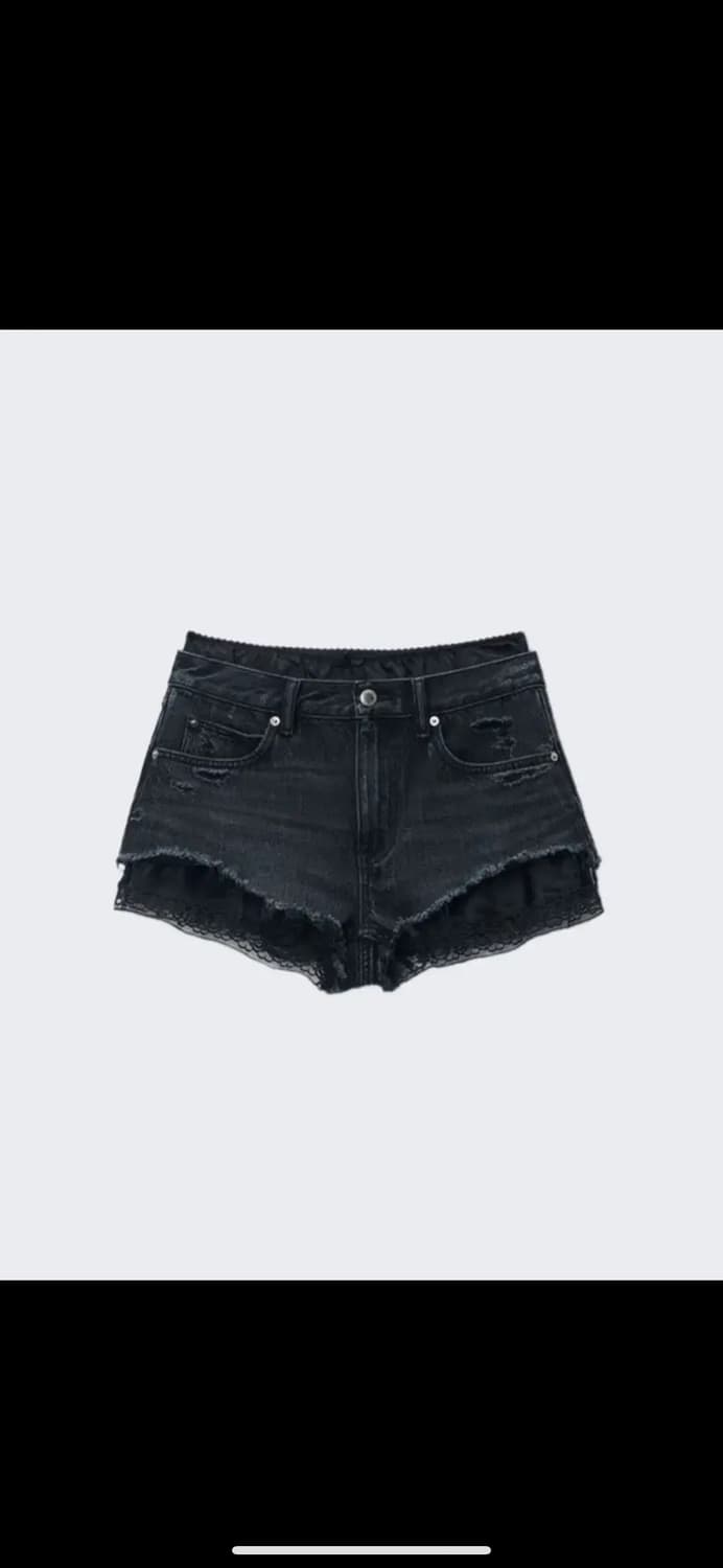 알렉산더왕 컷오프 반바지 실크 박서 그레이 US28 상품이미지1