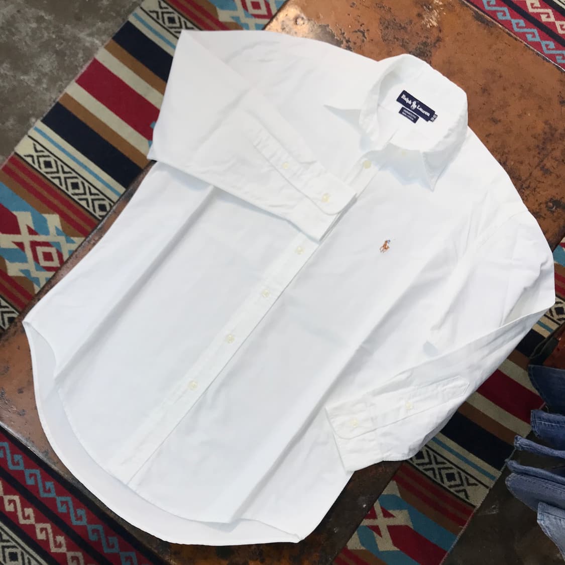 폴로랄프로렌 화이트 옥스포드 셔츠 남성 105 사이즈  상품이미지2