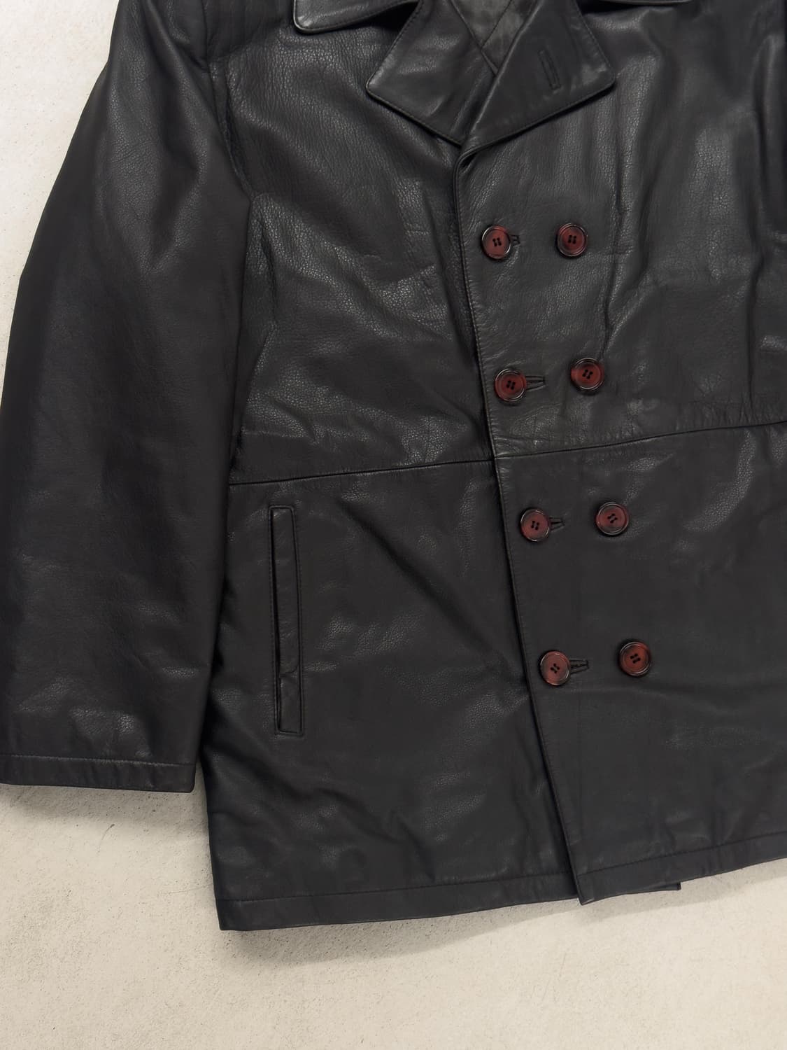 80s Michael Lawrence 레더 코트 상품이미지4