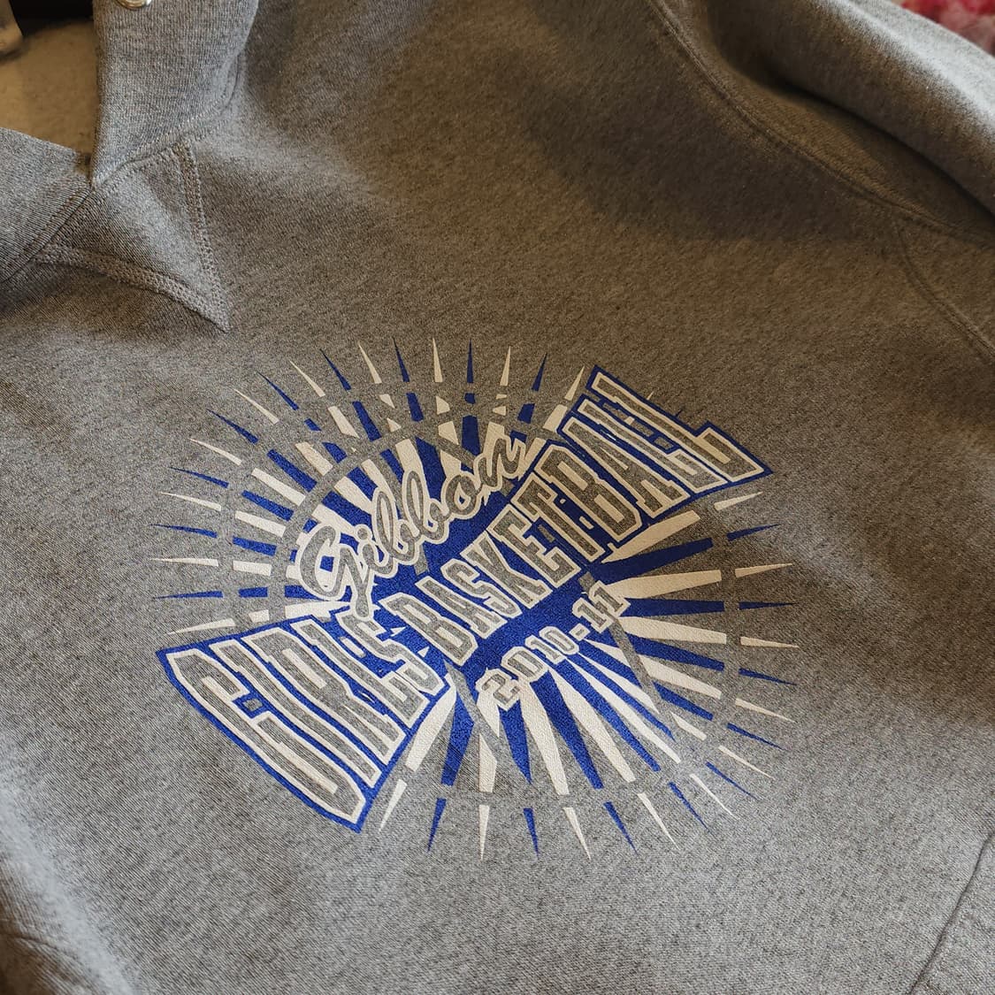 90s 러셀 후드 스웻셔츠 바스켓볼 빈티지 레터링 M 상품이미지9