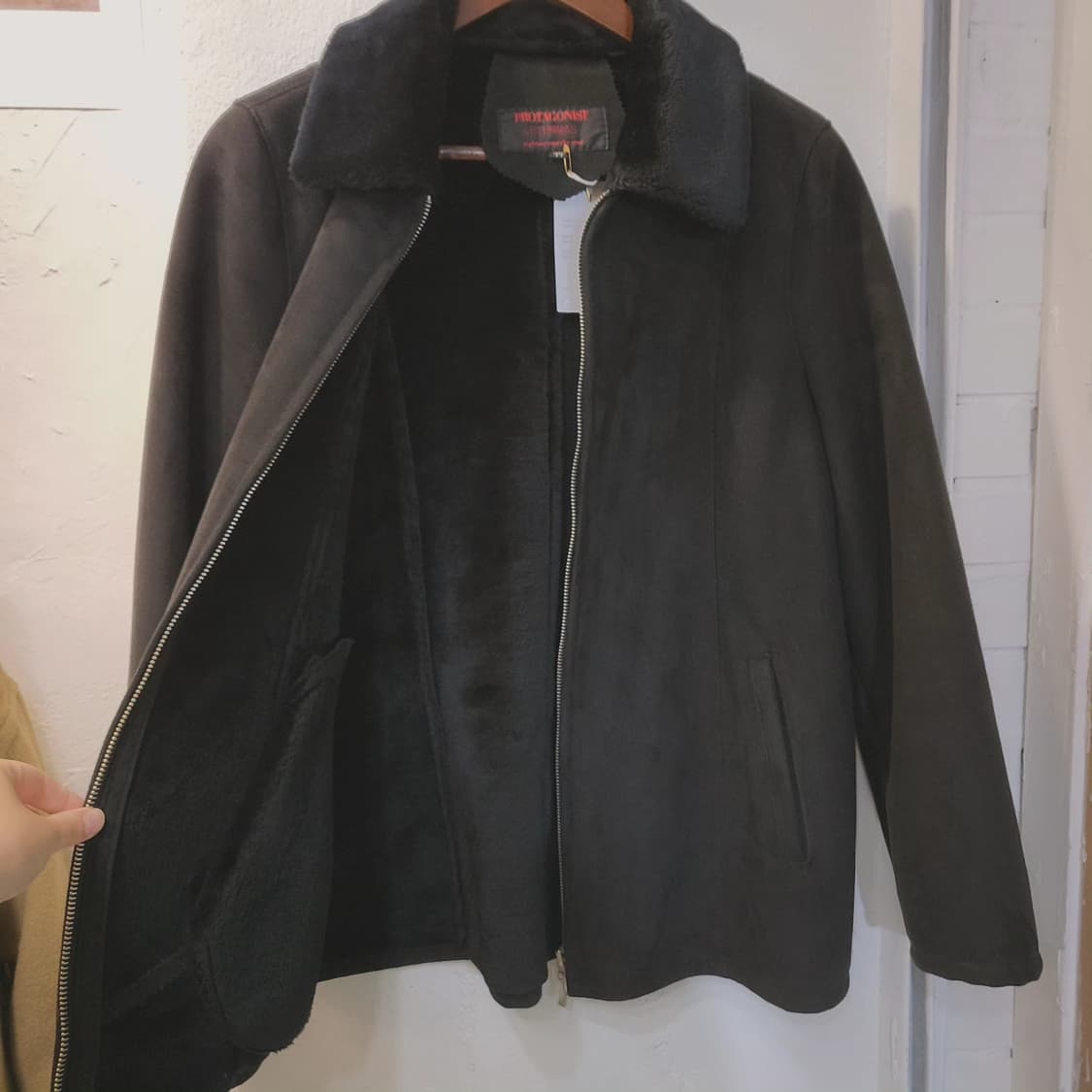 Protagonist 파인울 블랙 무스탕(Italy fabric) 상품이미지5