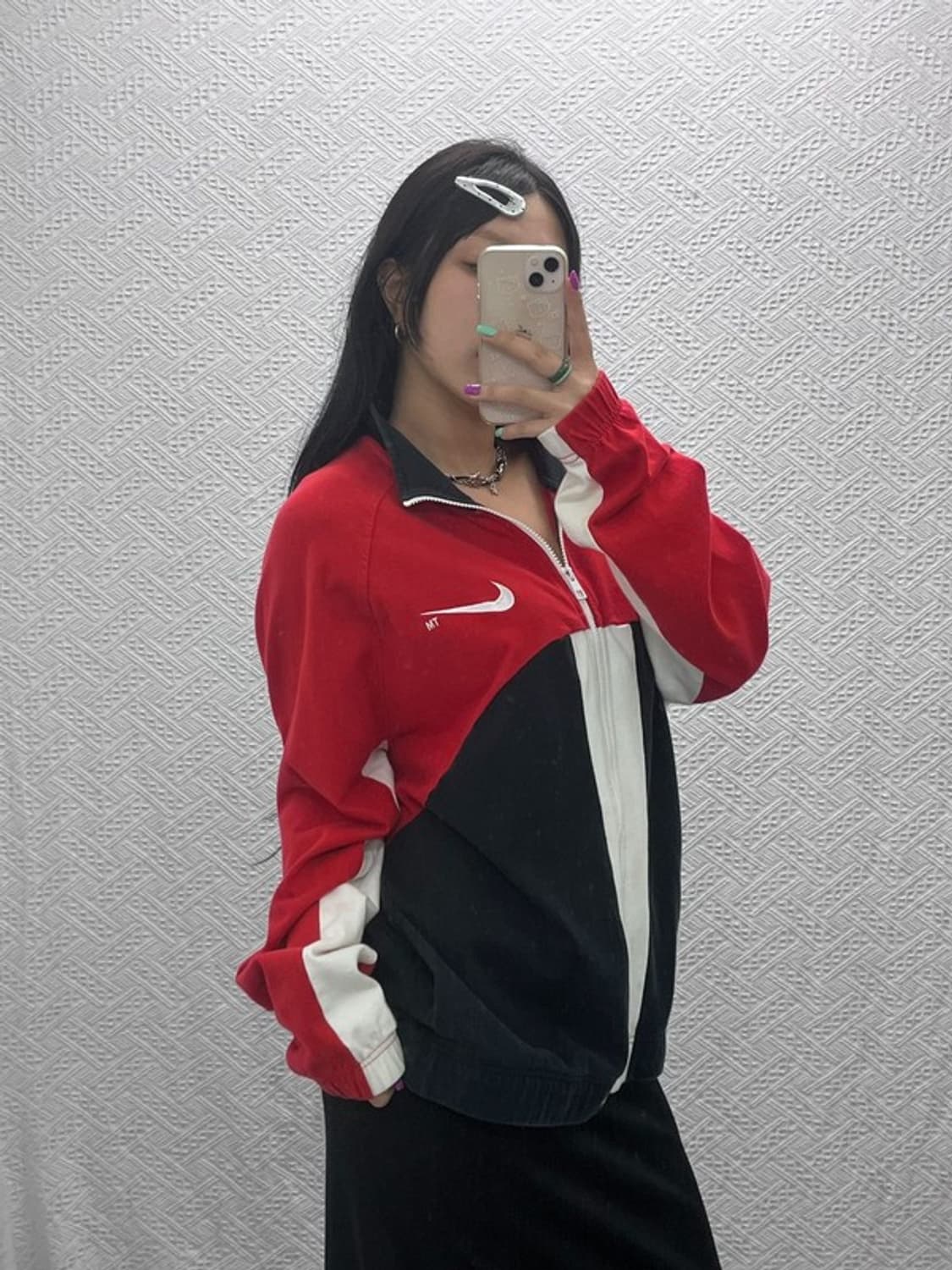 나이키 90's 레트로 배색 트랙탑 져지 집업 XXL C07135 상품이미지2