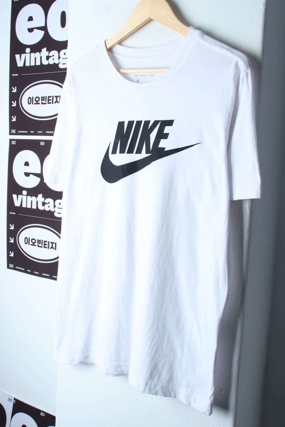 (L-XL) 나이키 반팔 티셔츠 빅로고 화이트 올드스쿨-H32091 상품이미지1