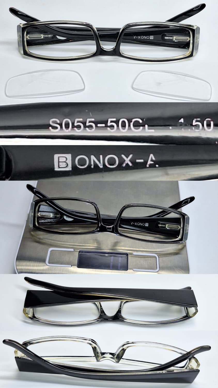 Dulton 덜튼 BONOX-A S099-50CL 블랙 스퀘어 안경테 상품이미지6