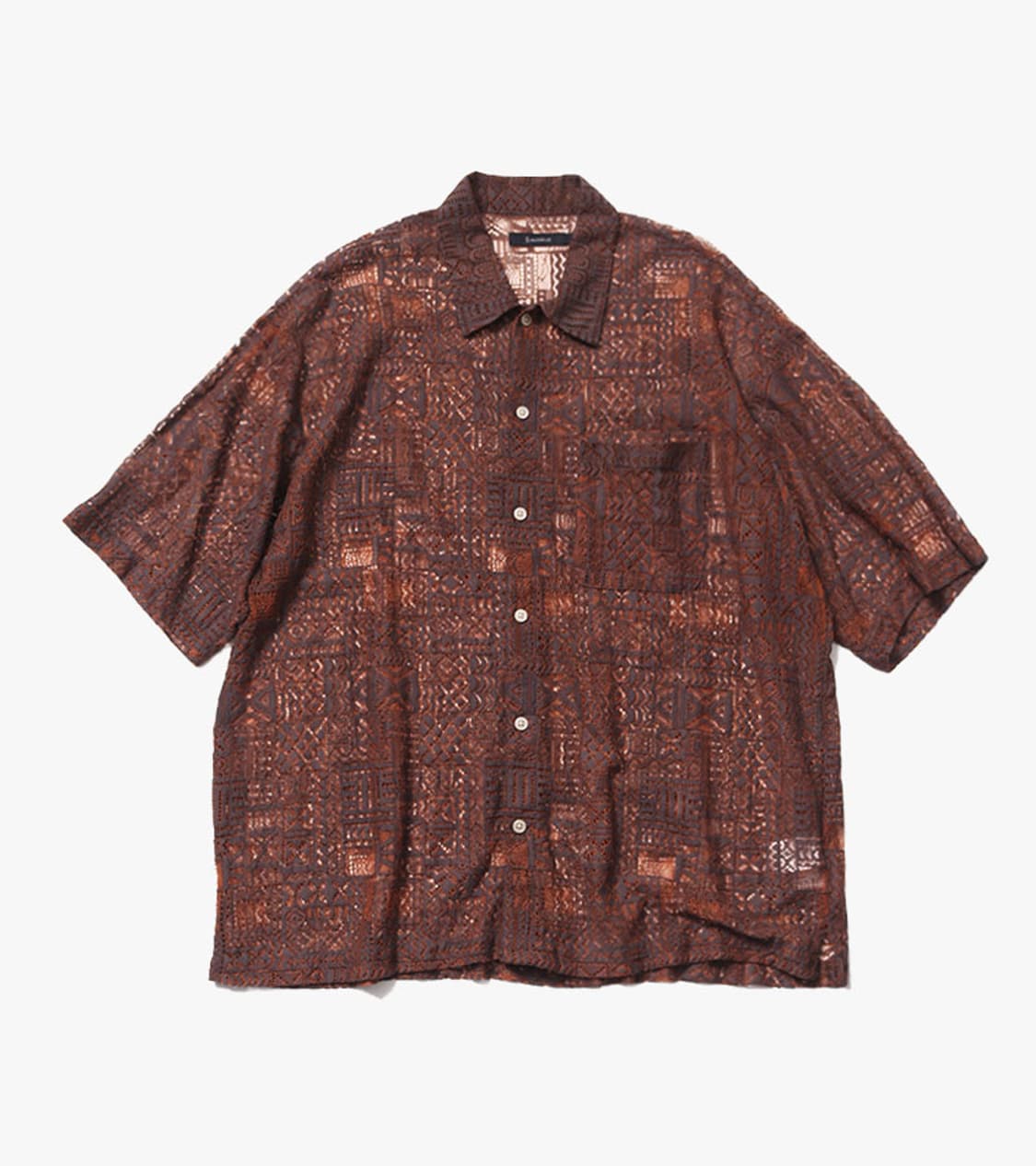 RAGEBLUE - 24SS SHEER LACE SHIRT 상품이미지1