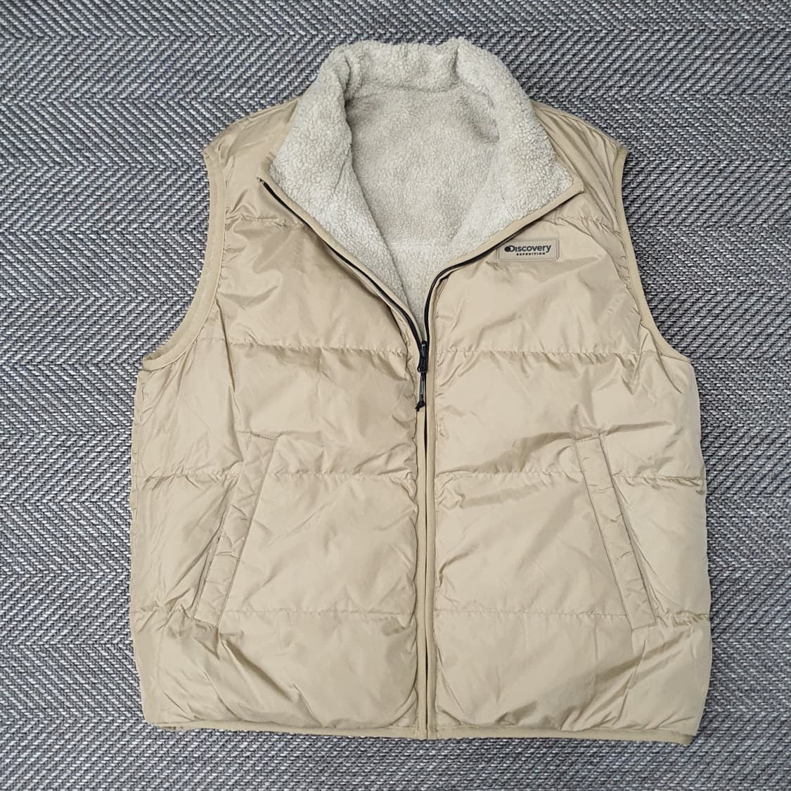디스커버리 오리털 양면 베스트 남자105 상품이미지2