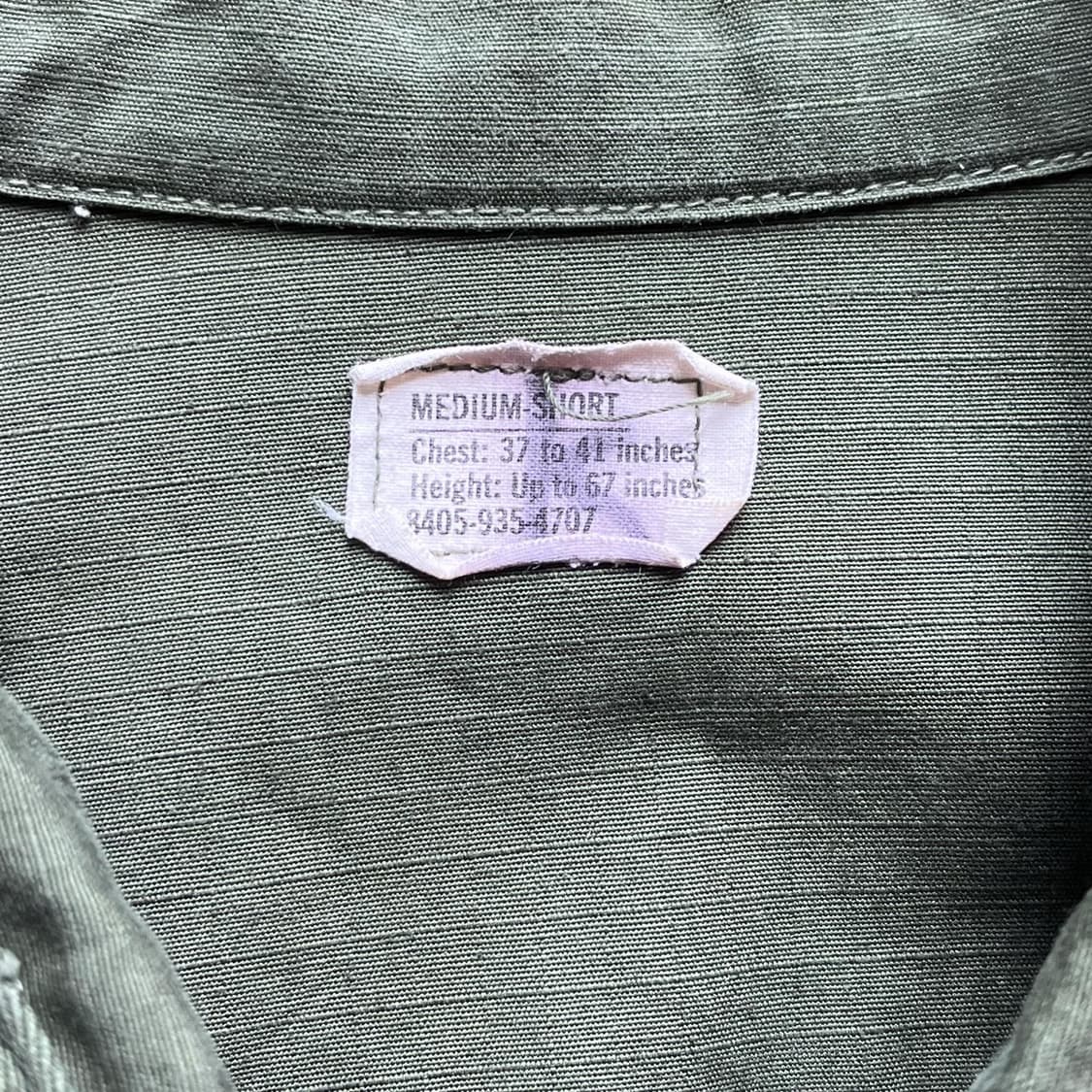 60s US ARMY 4th JUNGLE FATIGUE JACKET [M-S] (100-105) 상품이미지3