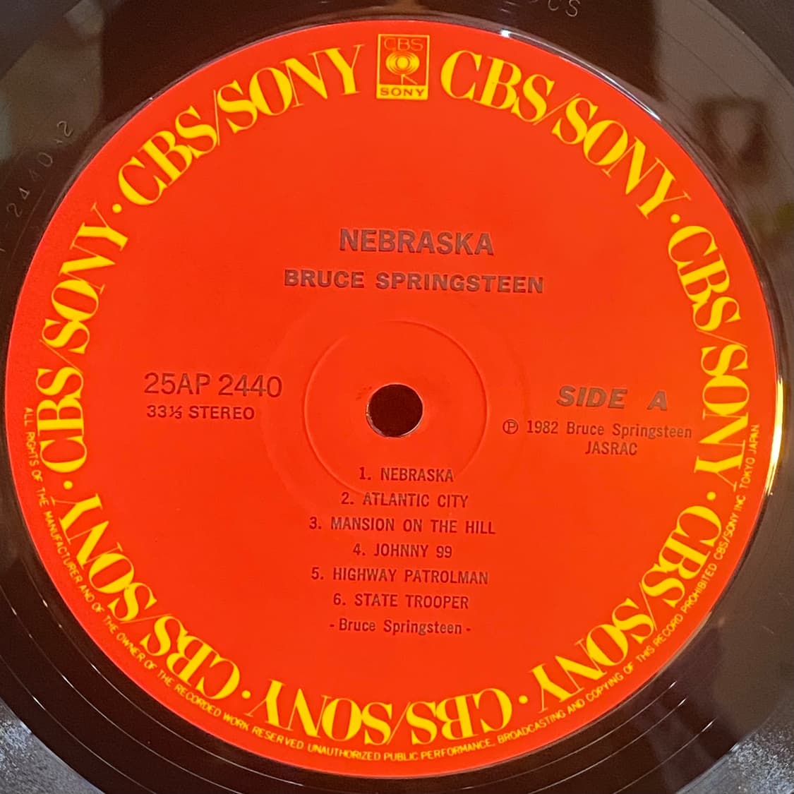 (LP) Bruce Springsteen -Nebraska 상품이미지4