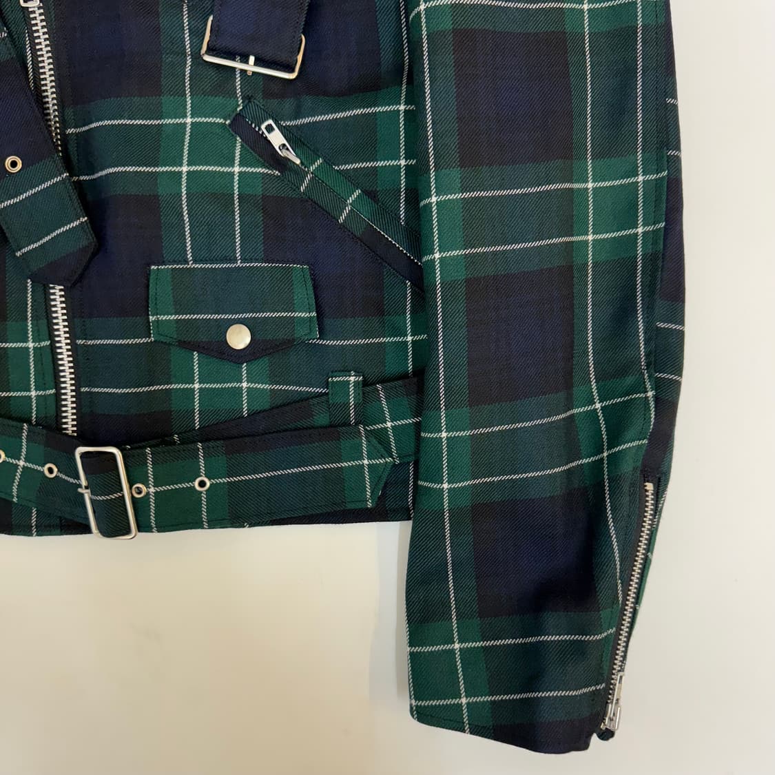 꼼데가르송 체크 모터사이클 자켓  상품이미지6