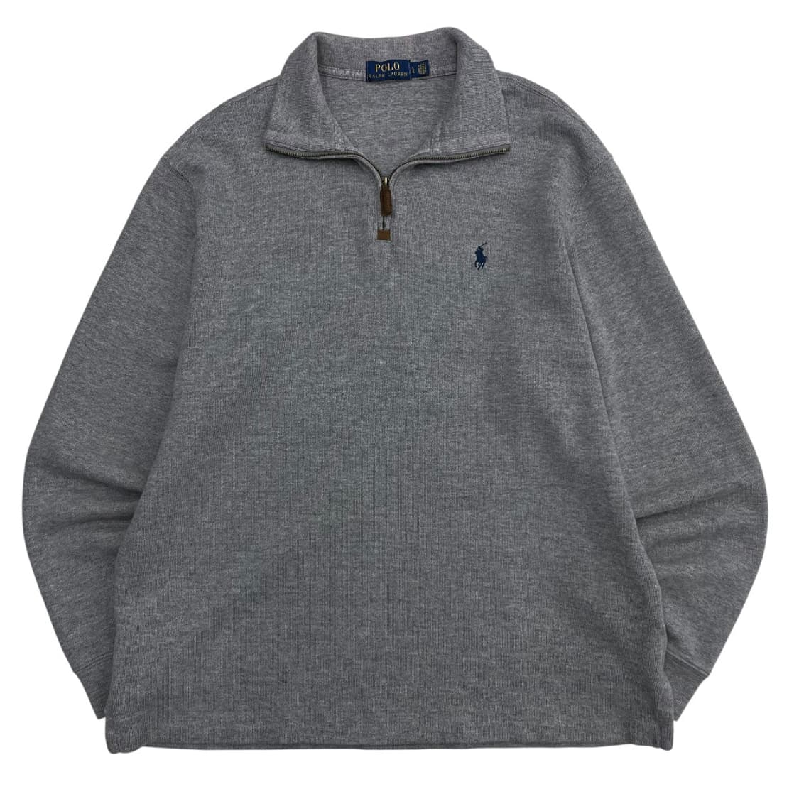 폴로 랄프로렌 네이비포니 그레이 반집업 L 상품이미지2
