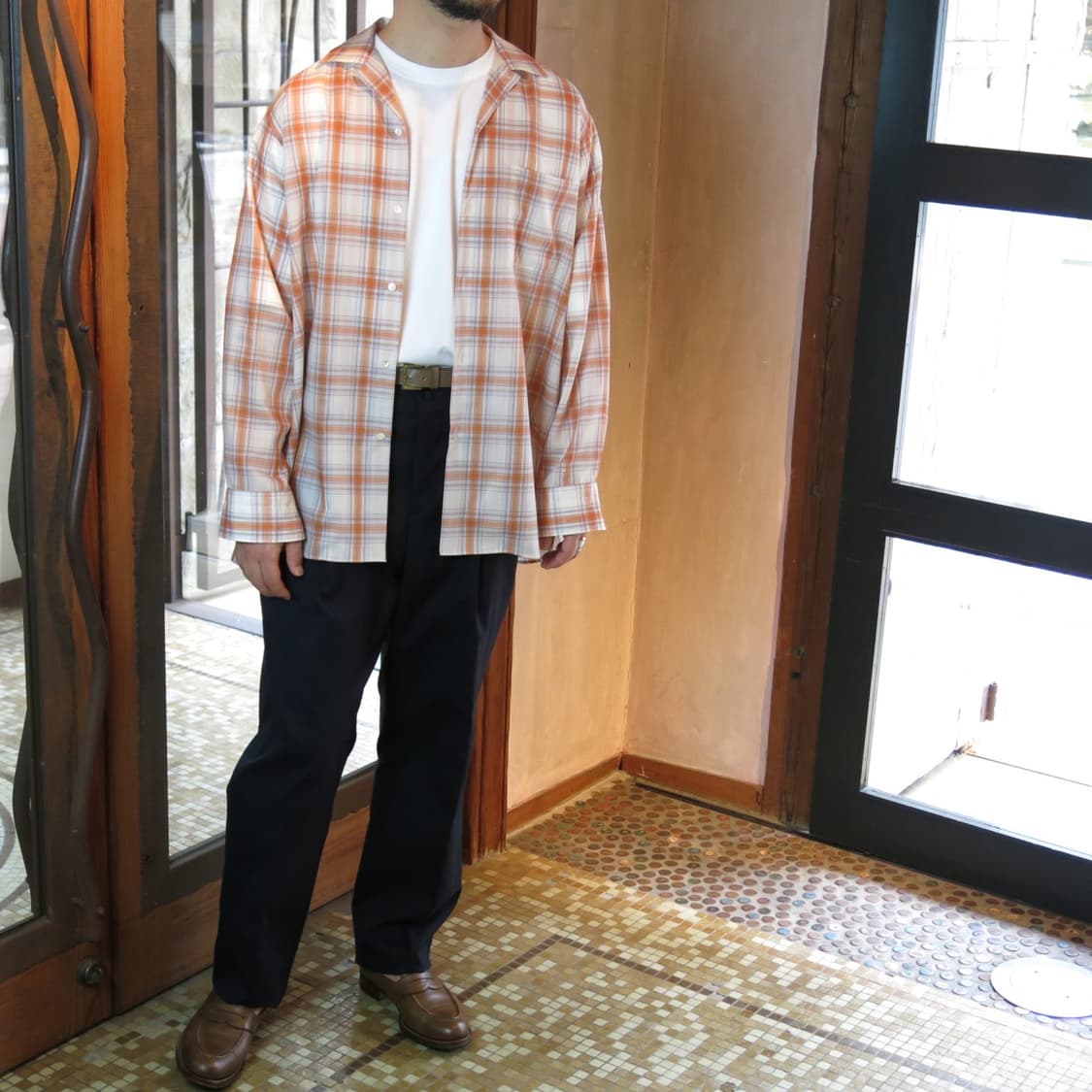 [2, 새상품]마티앤선즈 24SS H WOOL 오픈 카라 셔츠 상품이미지5