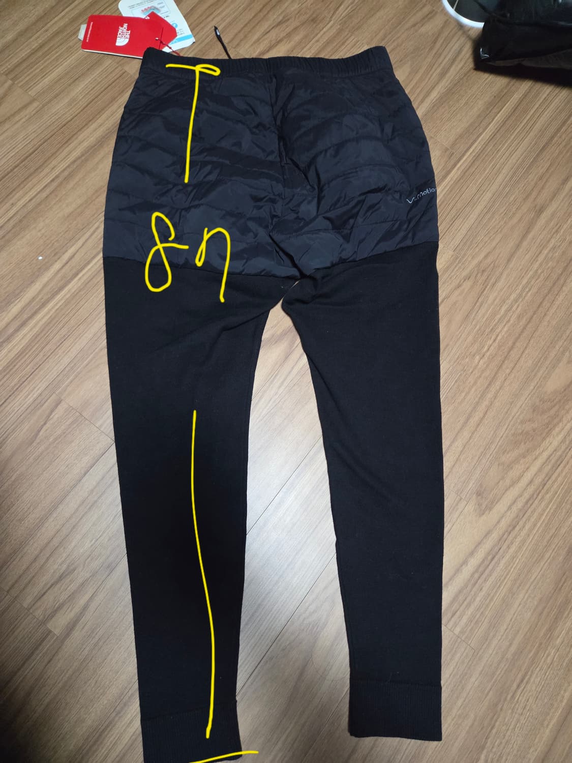 노스페이스 여성 니트패딩 팬츠 L 새상품  상품이미지5