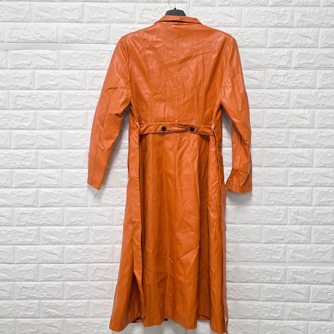 택포) CAREEREELAND 양가죽 롱 트렌치 코트 M 상품이미지4