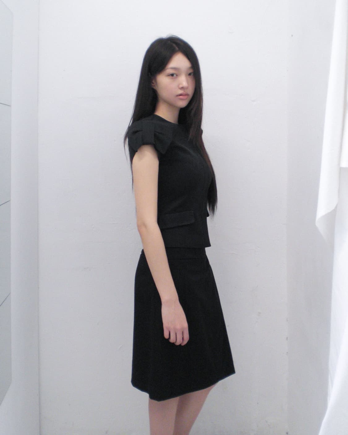 MOSCHINO ribbon sleeve cropped jacket 상품이미지3