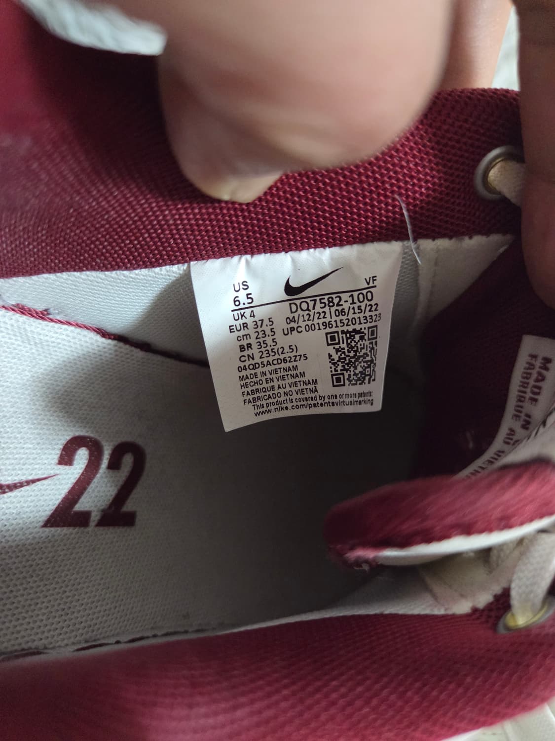 나이키 에어포스1 40주년 세일/레드 여성용 상품이미지7