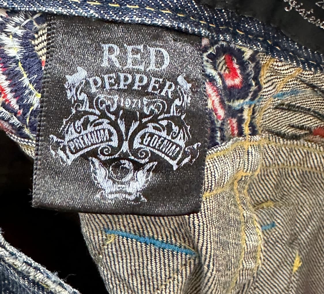 ⛓️red pepper 빈티지 워싱 백포인트 데님 세미부츠컷 팬츠⛓️ 상품이미지6