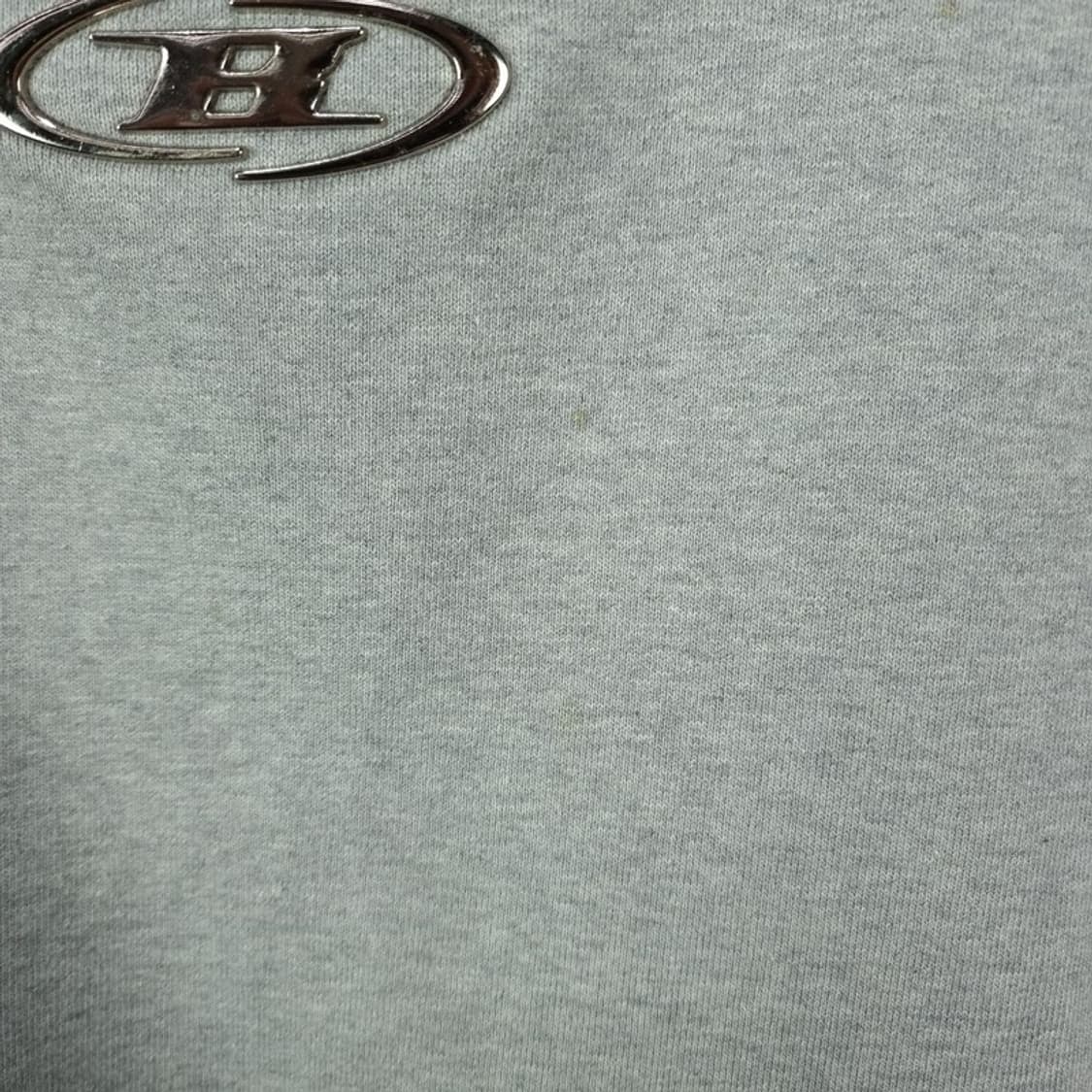 [본투윈] 엠블럼 로고 패치 오버핏 후드티 그레이 M19344 상품이미지10