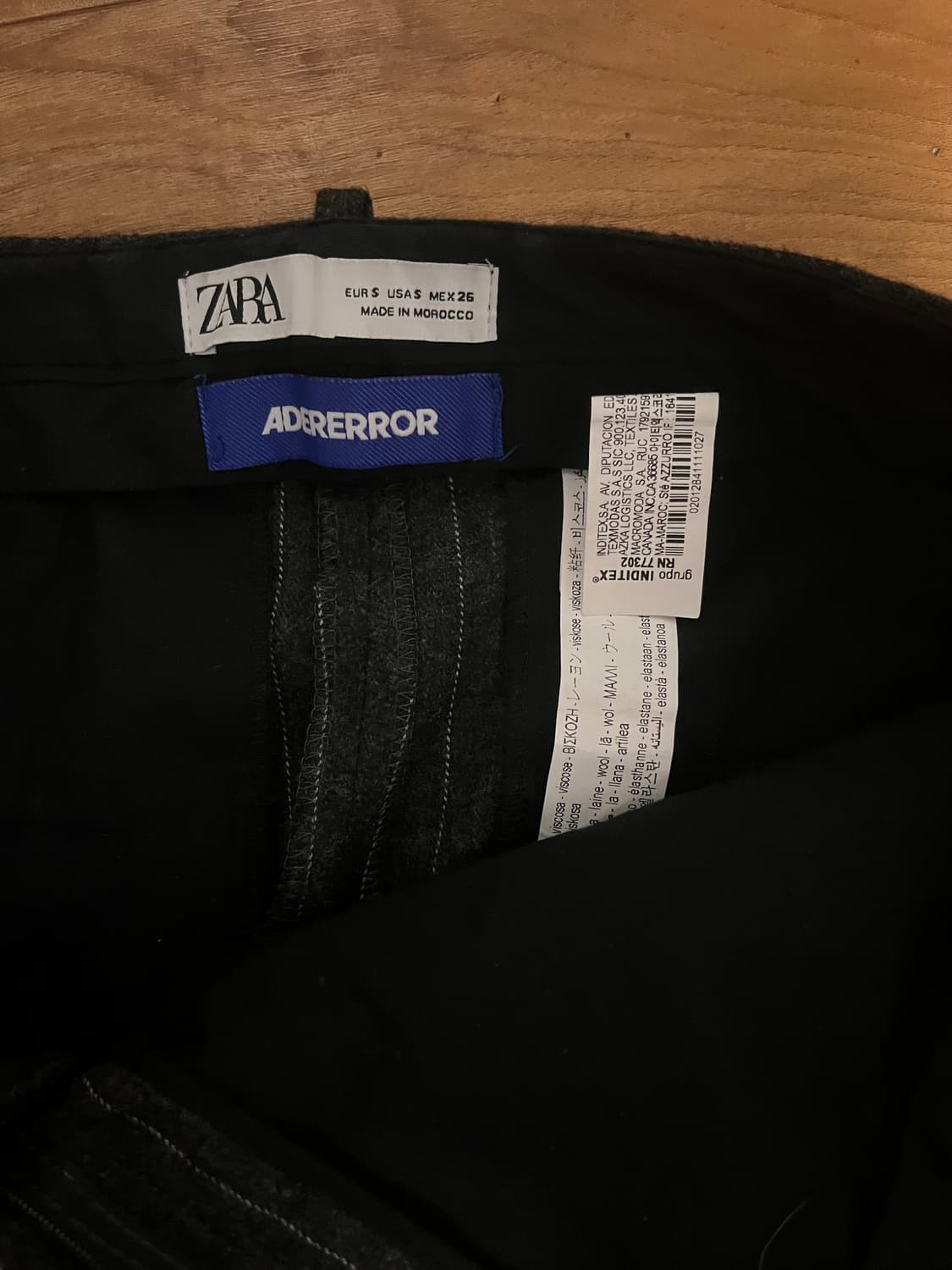 자라 아더에러 스트라이프 트라우저 그레이 s 상품이미지2