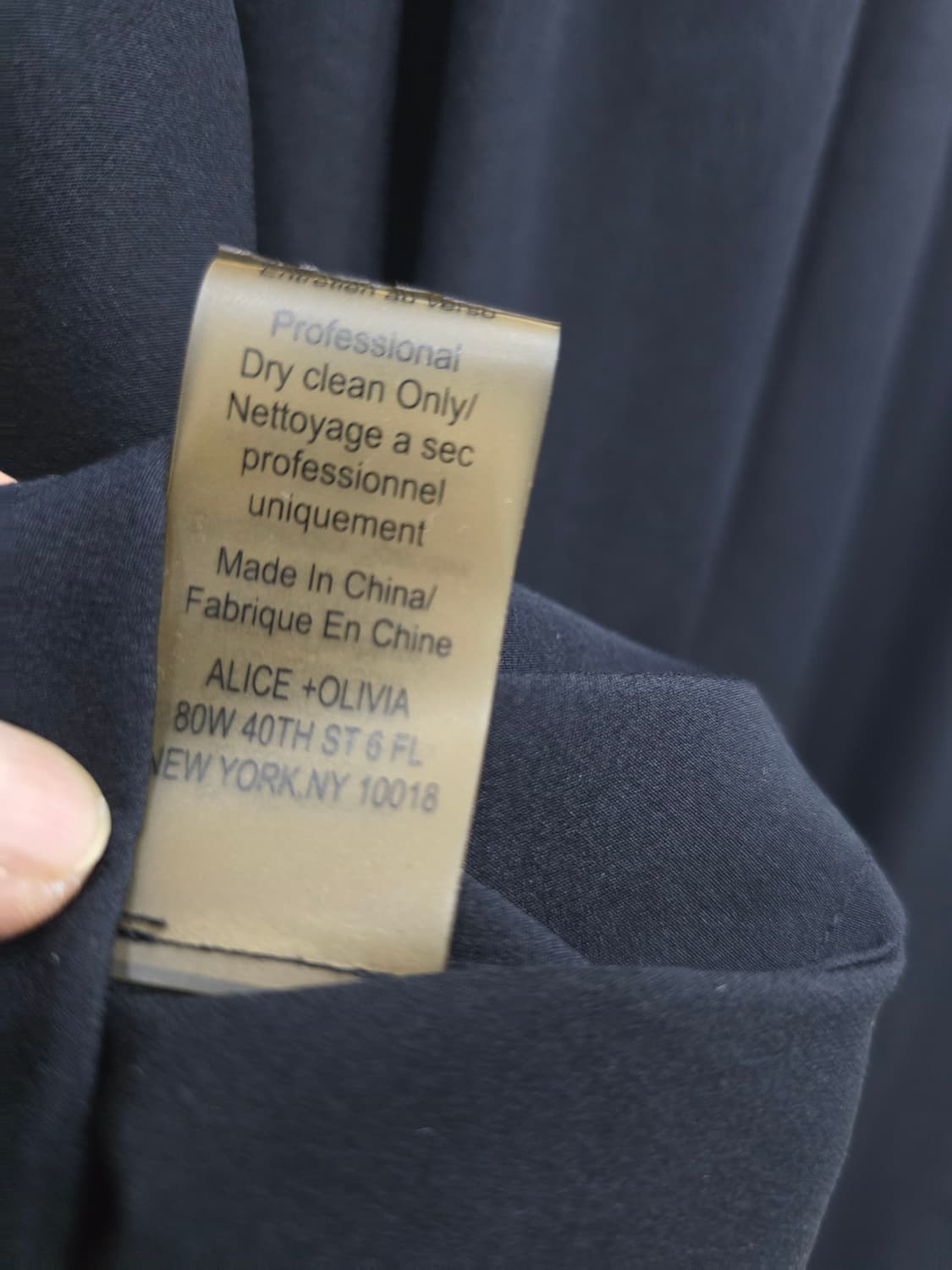 실크 블랙 스카프 블라우스/앨리스 앤 올리비아 ALICE & OLIVIA 상품이미지7